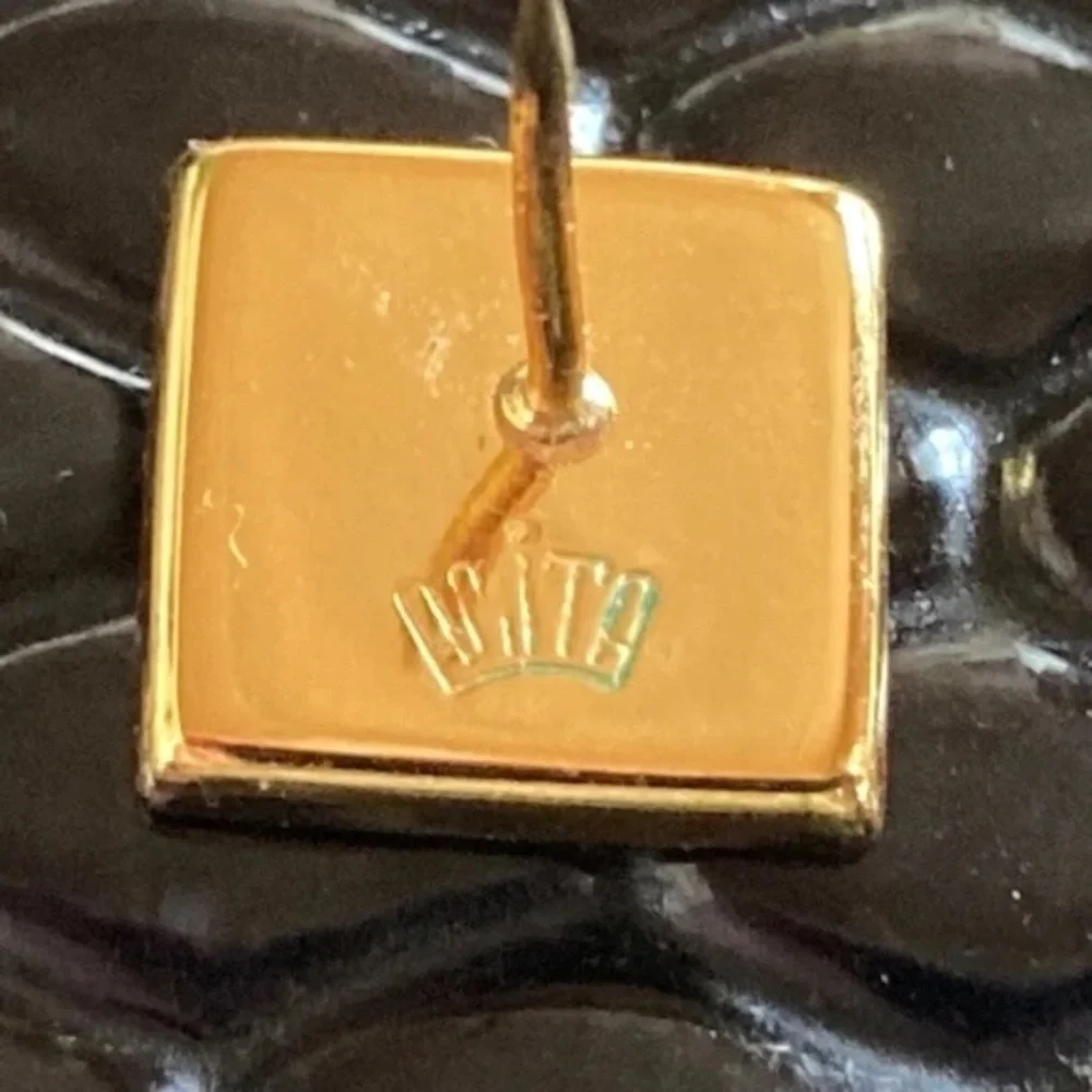 Vintage ARITA Japanese Mixed-Metal Tie Tack / Lapel Pin – Gold Inlay Landscape
